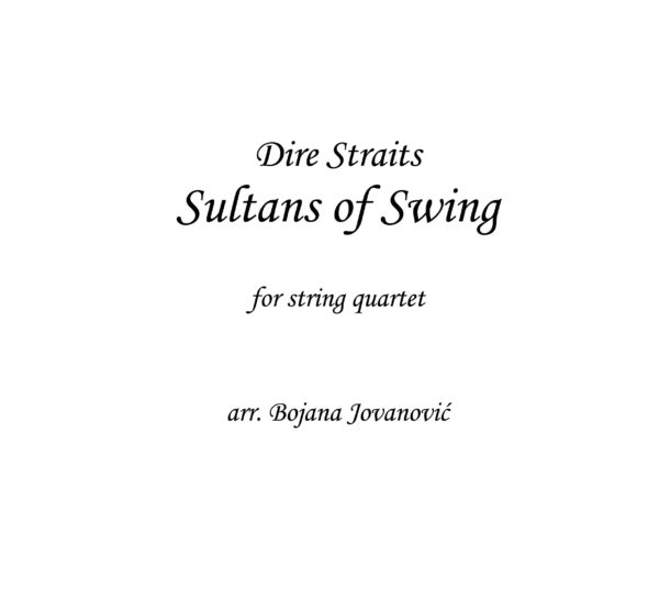 Dire Straits Sultans of Swing Sheet music