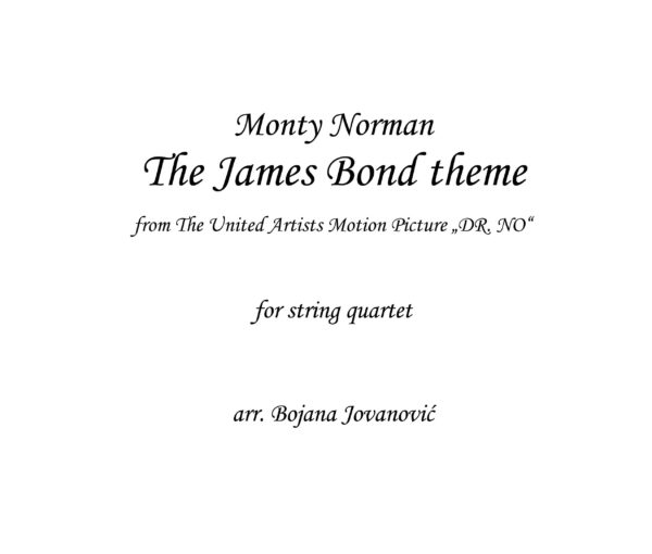 James Bond theme Sheet music