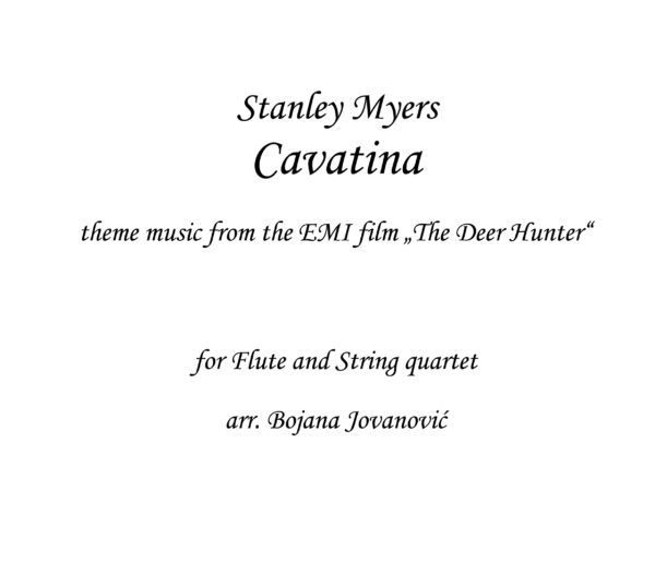 Cavatina Stanley Myers Sheet music
