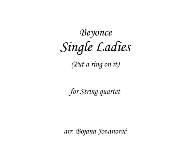 Single Ladies Beyonce Sheet music