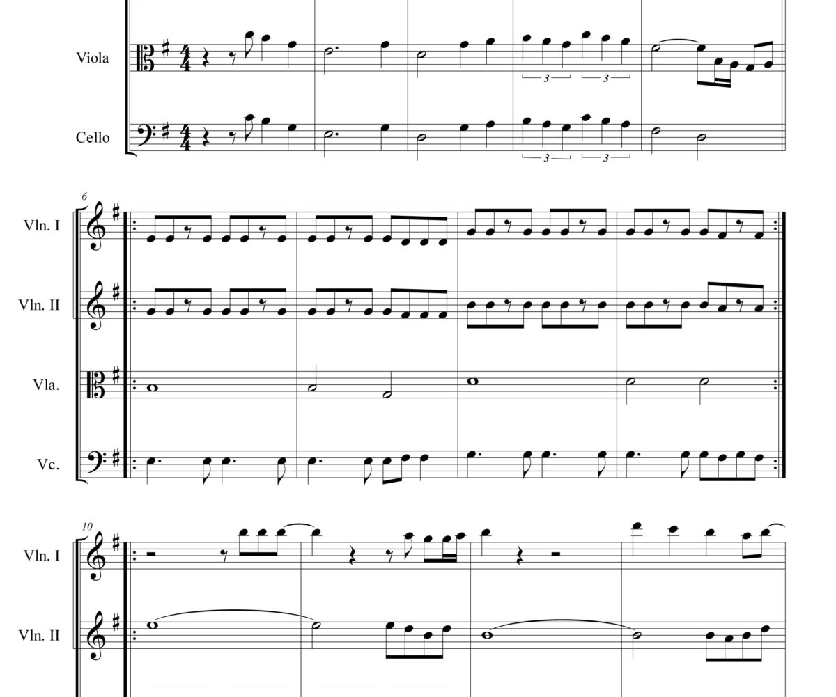Wonderful Life Black Sheet music - for String Quartet - Violin - Viola