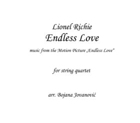 Endless Love Lionel Richie Sheet music