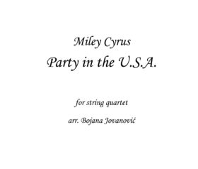 Party in the USA Miley Cyrus Sheet music