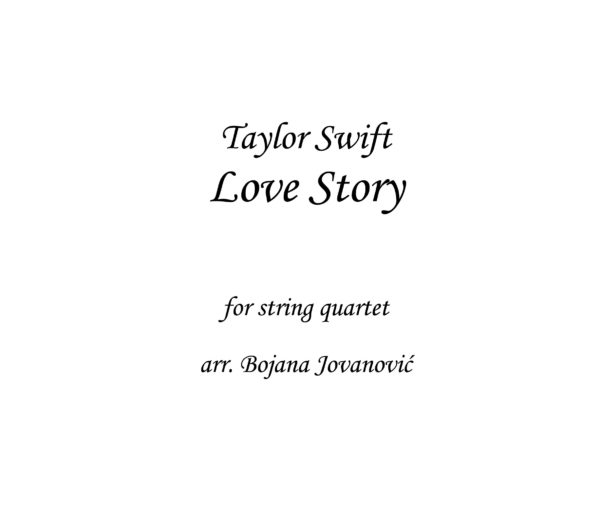 Love Story Taylor Swift Sheet music