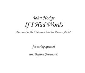 If I Had Words John Hodge Sheet music