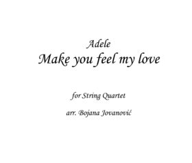Make you feel my love Adele Sheet music