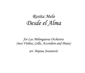 Desde el Alma Rosita Melo Sheet music