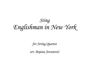 Englishman in New York Sting Sheet music