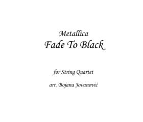 Fade to Black Metallica Sheet music