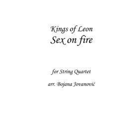 Sex on fire Kings of Leon Sheet music