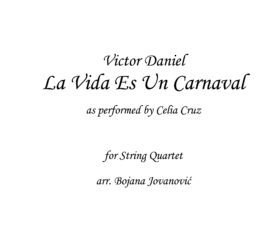 La Vida Es Un Carnaval Sheet music