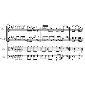 Scott Joplin Maple Leaf Rag Sheet Music for String Quartet - Violin Sheet Music - Viola Sheet Music - Cello Sheet Music
