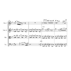 Andra Why Sheet Music for String Quartet - Violin Sheet Music - Viola Sheet Music - Cello Sheet Music