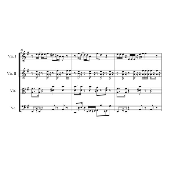 Calvin Harris Feels Sheet Music for String Quartet - Violin Sheet Music - Viola Sheet Music - Cello Sheet Music