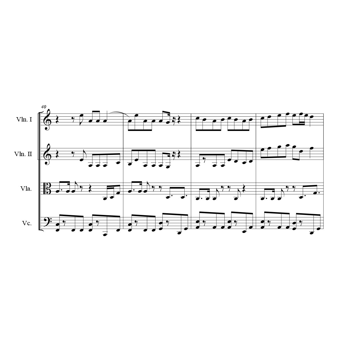 Dua Lipa - New Rules - Sheet Music for String Quartet1200 x 1200