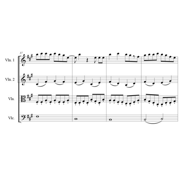 Naughty Boy La La La Sheet Music for String Quartet - Violin Sheet Music - Viola Sheet Music - Cello Sheet Music