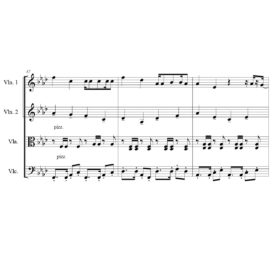 Nicky Jam ft Enrique Iglesias - El Perdon Sheet Music for String Quartet - Violin Sheet Music - Viola Sheet Muic - Cello Sheet Music