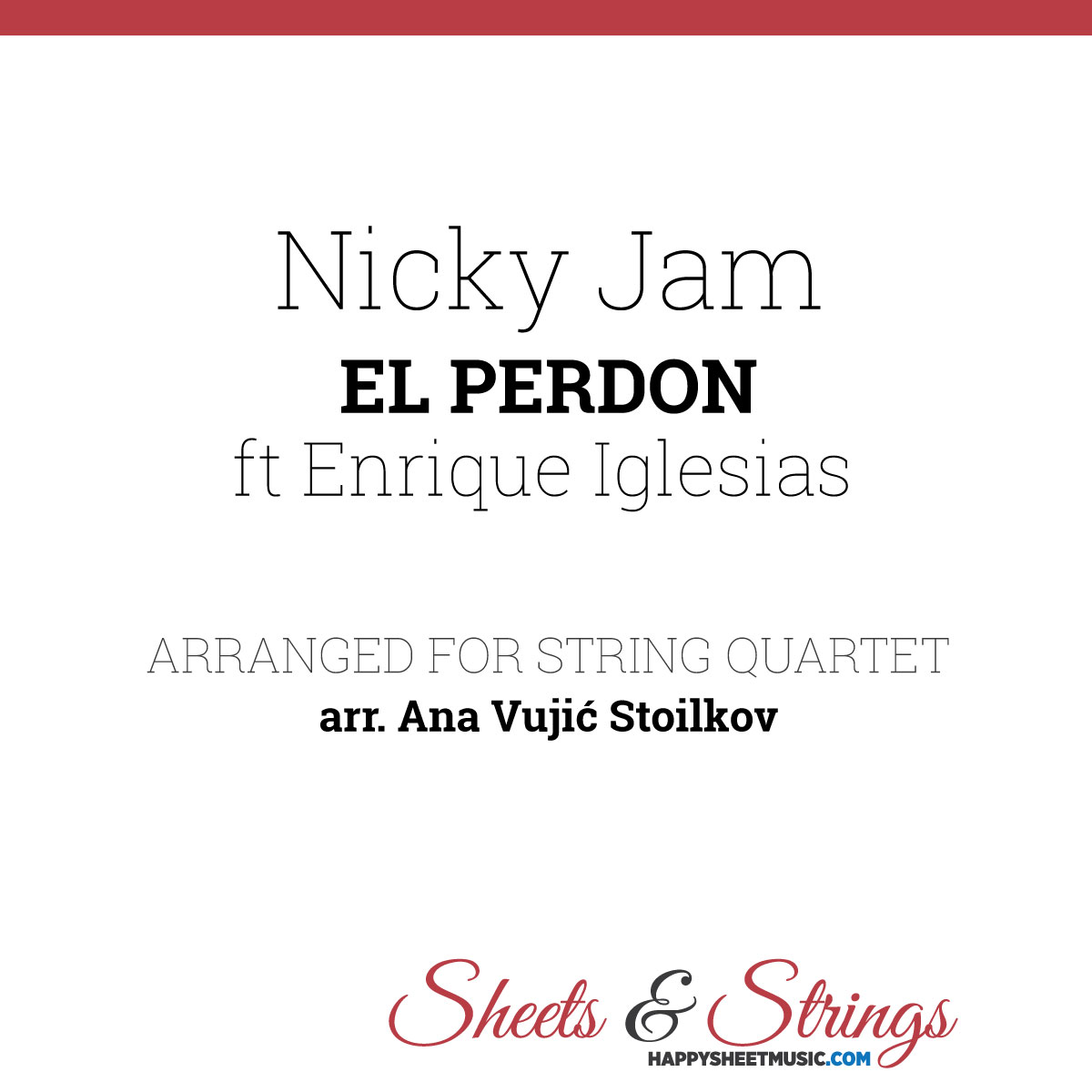 Nicky Jam ft Enrique Iglesias - El Perdon Sheet Music for 