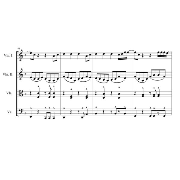 Rag'n'Bone Man Skin Sheet Music for String Quartet - Violin Sheet Music - Viola Sheet Music - Cello Sheet Music