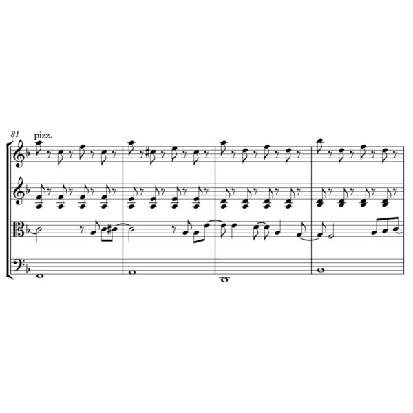 Panic at the Disco - High Hopes - Sheet Music for String Quartet - Music Arrangement for String Quartet