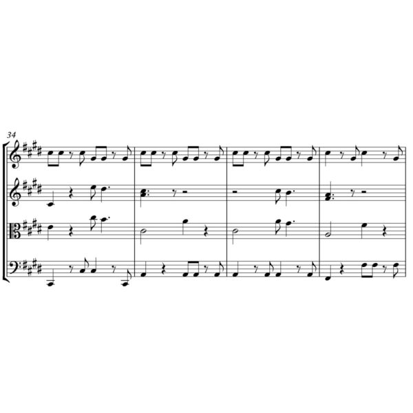Ariana Grande - 7 Rings - Sheet Music for String Quartet - Music Arrangement for String Quartet