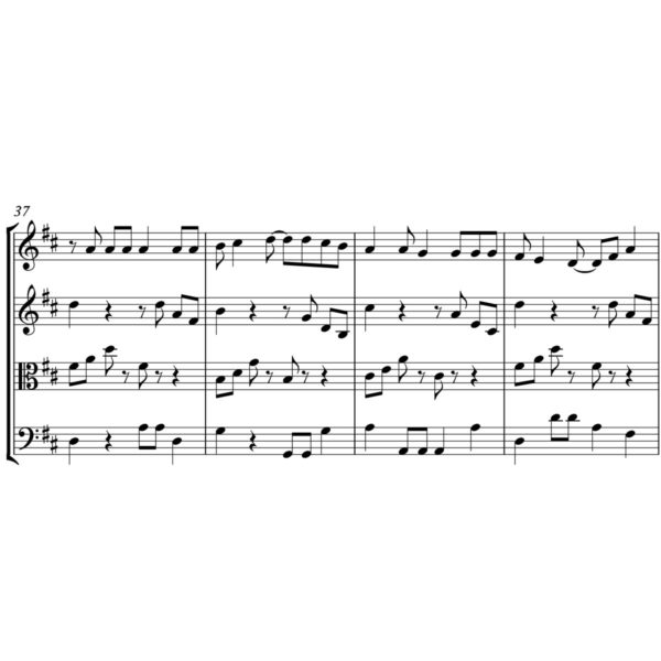 Harry Belafonte - Jamaica Farewell - Sheet Music for String Quartet - Music Arrangement for String Quartet