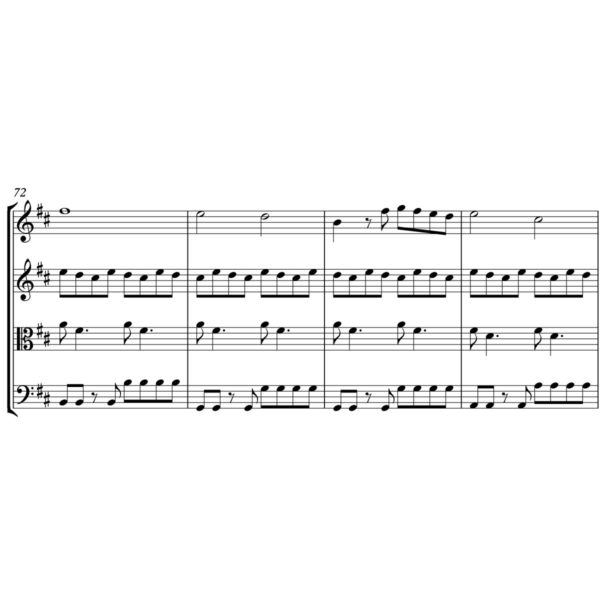 James Bay - Wild Love - Sheet Music for String Quartet - Music Arrangement for String Quartet
