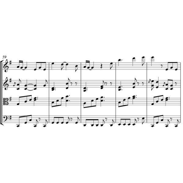 Jason Aldean - You Make It Easy - Sheet Music for String Quartet - Music Arrangement for String Quartet