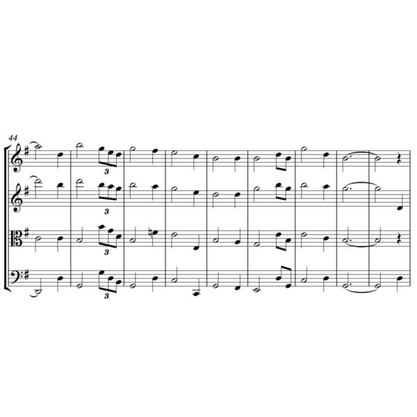John Newton - Amazing Grace - Sheet Music for String Quartet - Music Arrangement for String Quartet