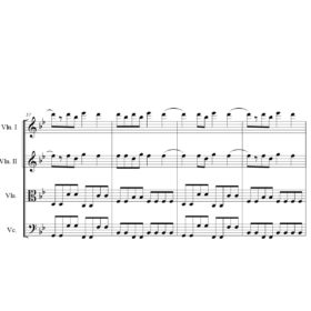 Kesha - Praying - Sheet Music for String Quartet - Music Arrangement for String Quartet