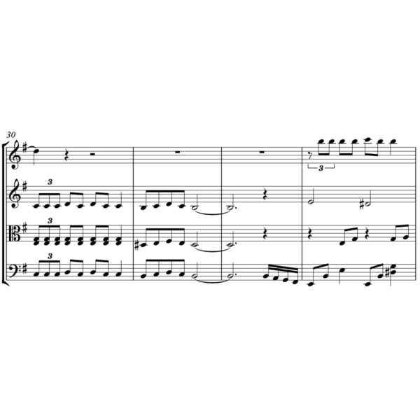 Nancy Sinatra - Bang Bang - Sheet Music for String Quartet - Music Arrangement for String Quartet