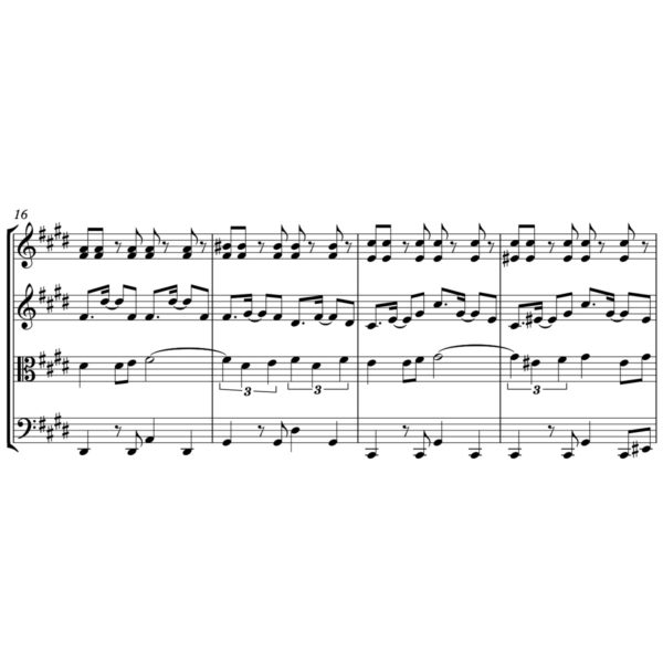 Rodrigo Amarante - Tuyo (Narcos Theme Song) Sheet Music for String Quartet - Music Arrangement for String Quartet