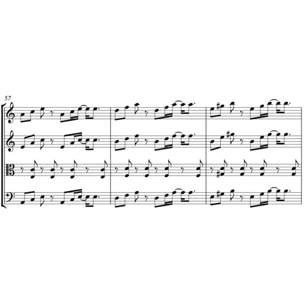 Django Reinhardt ft. Stephane Grappelli - Minor Swing - Sheet Music for String Quartet - Music Arrangement for String Quartet