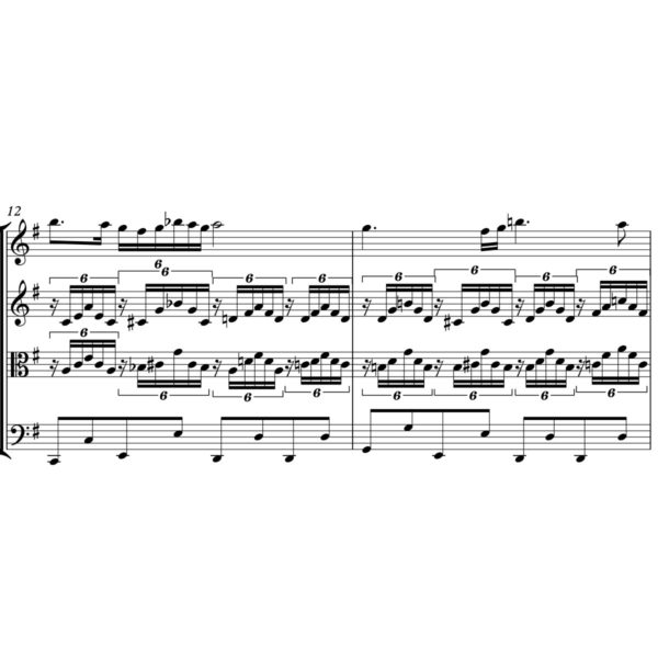 Franz Schubert - Ave Maria - Sheet Music for String Quartet - Music Arrangement for String Quartet