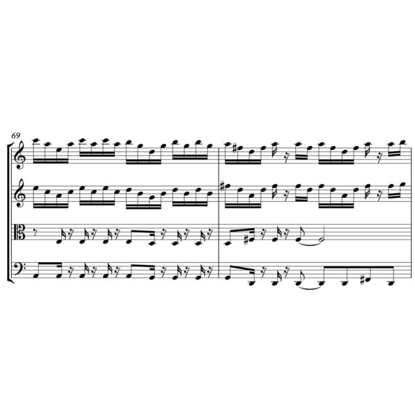 Led Zeppelin - All Of My Love - Sheet Music for String Quartet - Music Arrangement for String Quartet