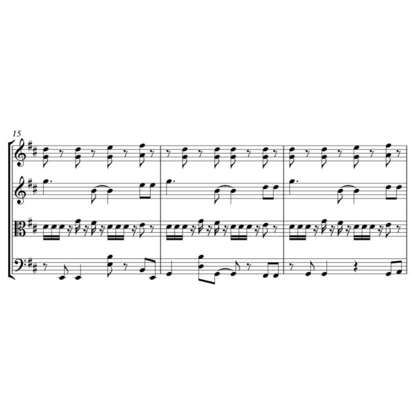 Post Malone and Swae Lee - Sunflower - Sheet Music for String Quartet - Music Arrangement for String Quartet