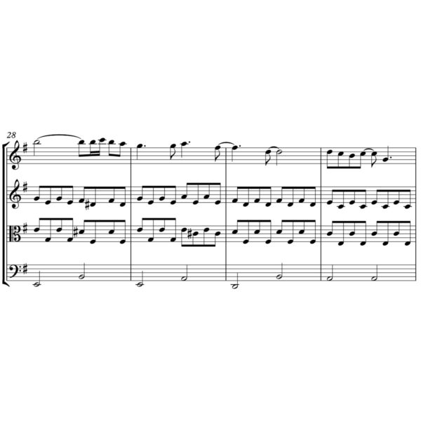 The Bangles - Eternal Flame - Sheet Music for String Quartet - Music Arrangement for String Quartet