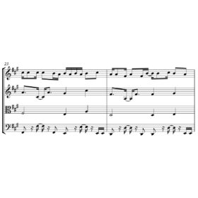 Benny Blanco, Halsey and Khalid - Eastside - Sheet Music for String Quartet - Music Arrangement for String Quartet