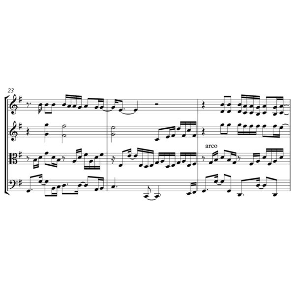 Bob Dylan - Knockin' On Heaven's Door - Sheet Music for String Quartet - Music Arrangement for String Quartet