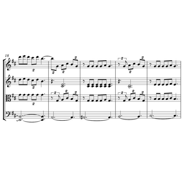 Claude Debussy - Clair De Lune - Sheet Music for String Quartet - Music Arrangement for String Quartet