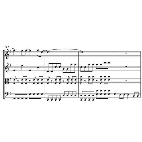 The Greatest Showman - A Million Dreams - Sheet Music for String Quartet - Music Arrangement for String Quartet