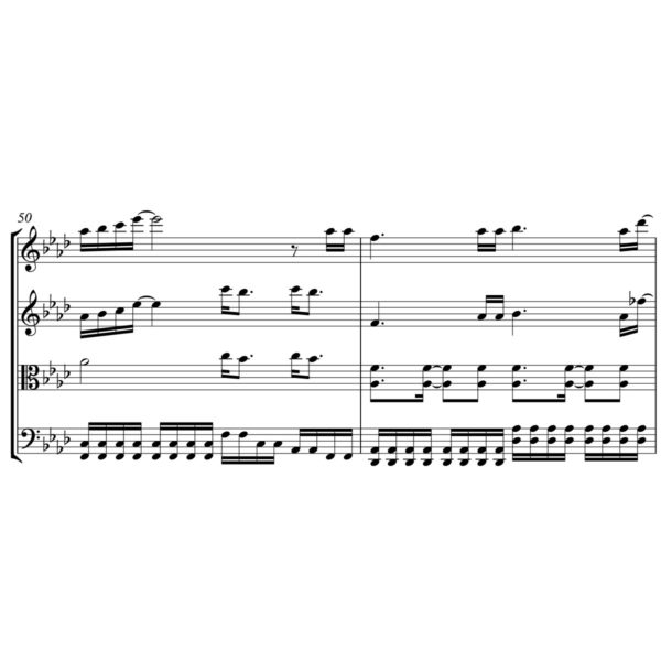 The Greatest Showman - Never Enough - Sheet Music for String Quartet - Music Arrangement for String Quartet