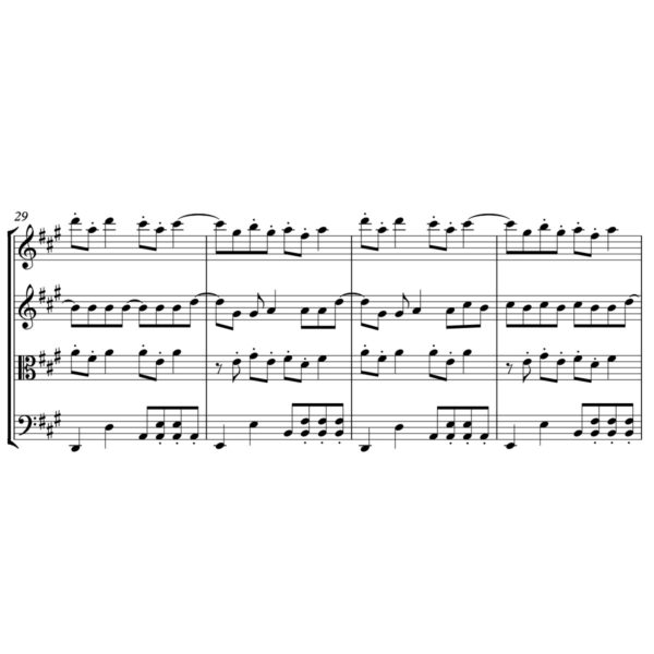 The Verve - Bitter Sweet Symphony - Sheet Music for String Quartet - Music Arrangement for String Quartet